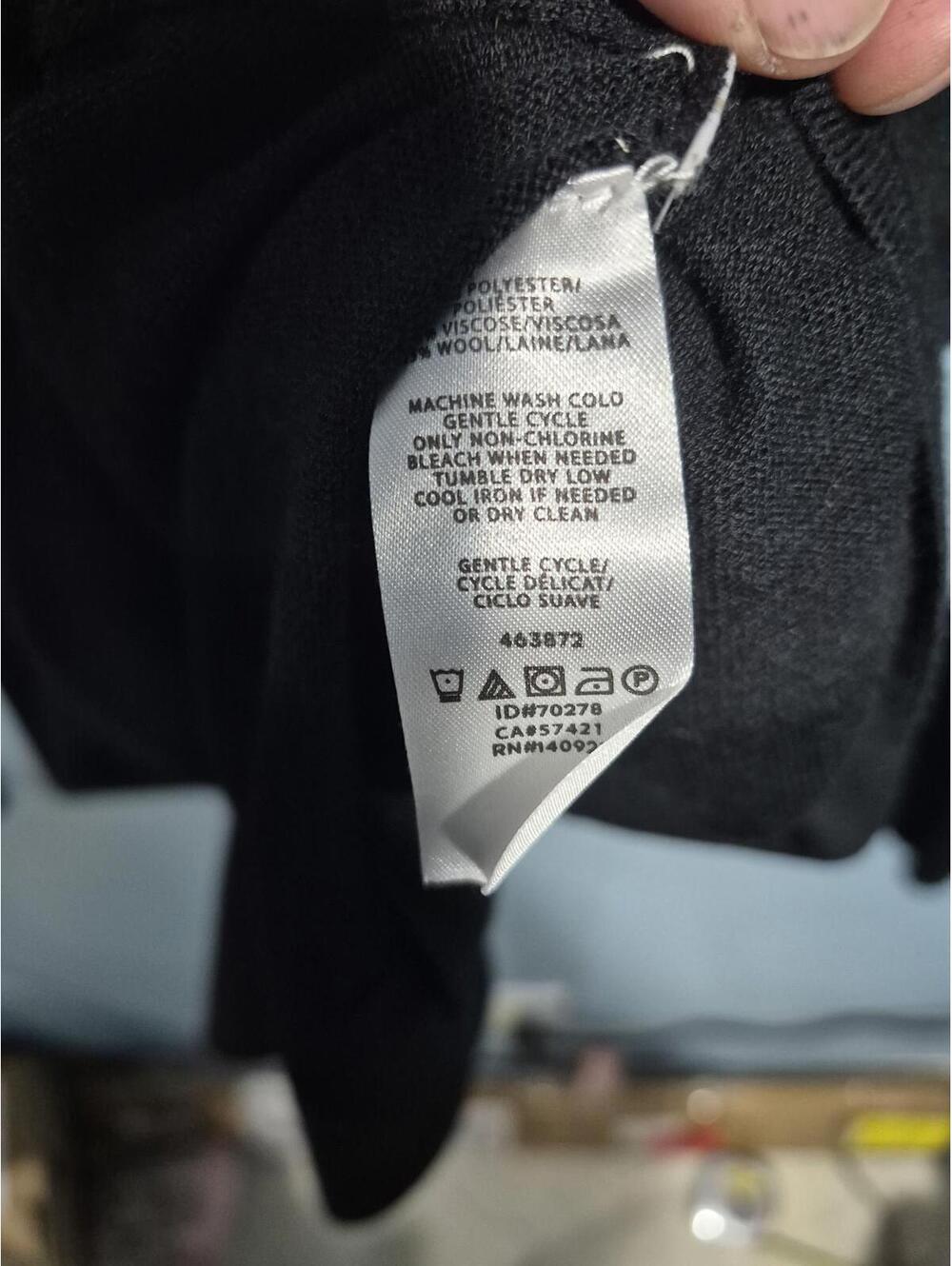 LOFT Black Button-Up Cardigan Sweater Large - Picture 4 of 4